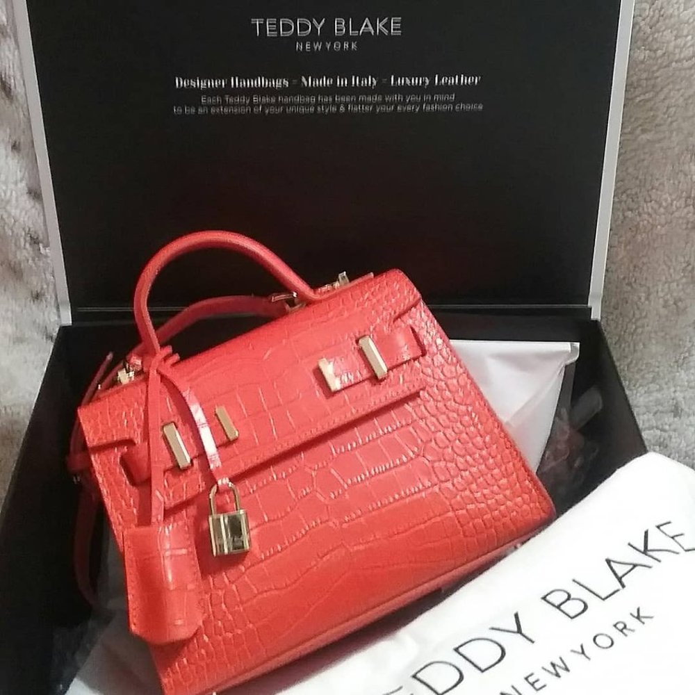 🔥BNIB Teddy Blake Ava Croco Gold w/Video!